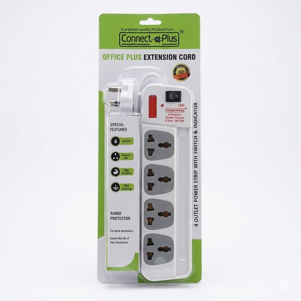 Office Plus 4+1 Extension Board (2.3 Yard)